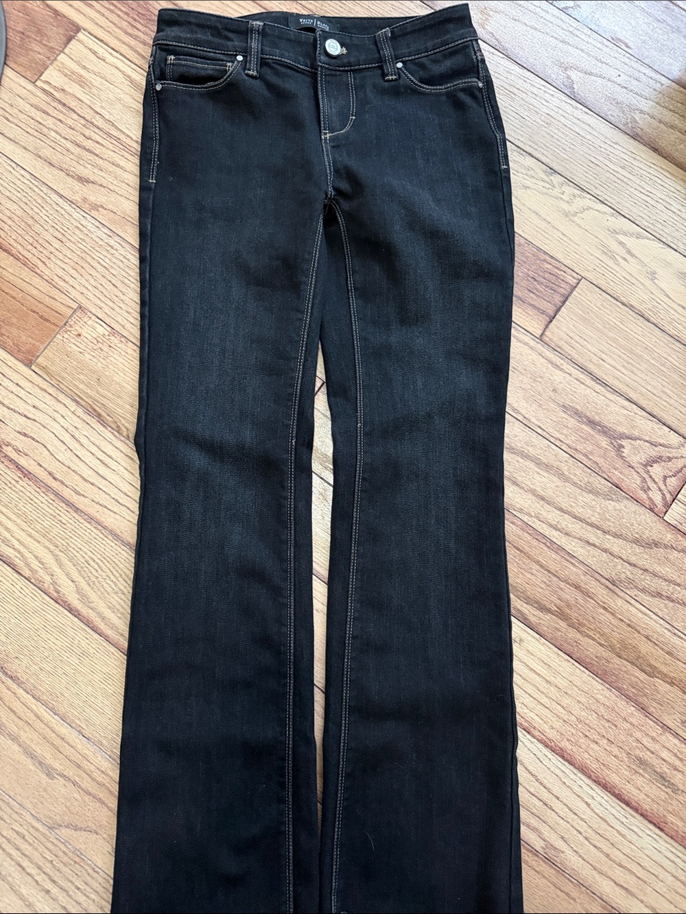 White House Black Market Black Flare Jeans for Women